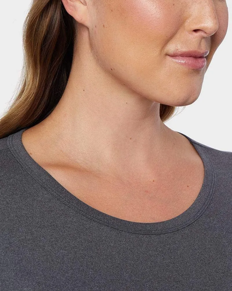 32 Degrees Heat Womens Ultra Soft Thermal Lightweight Baselayer Crew Neck Long Sleeve Top