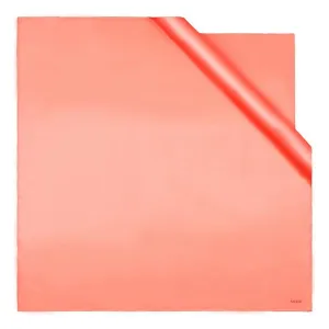 Aker Basic Solid Color Silk Satin Scarf - Melon