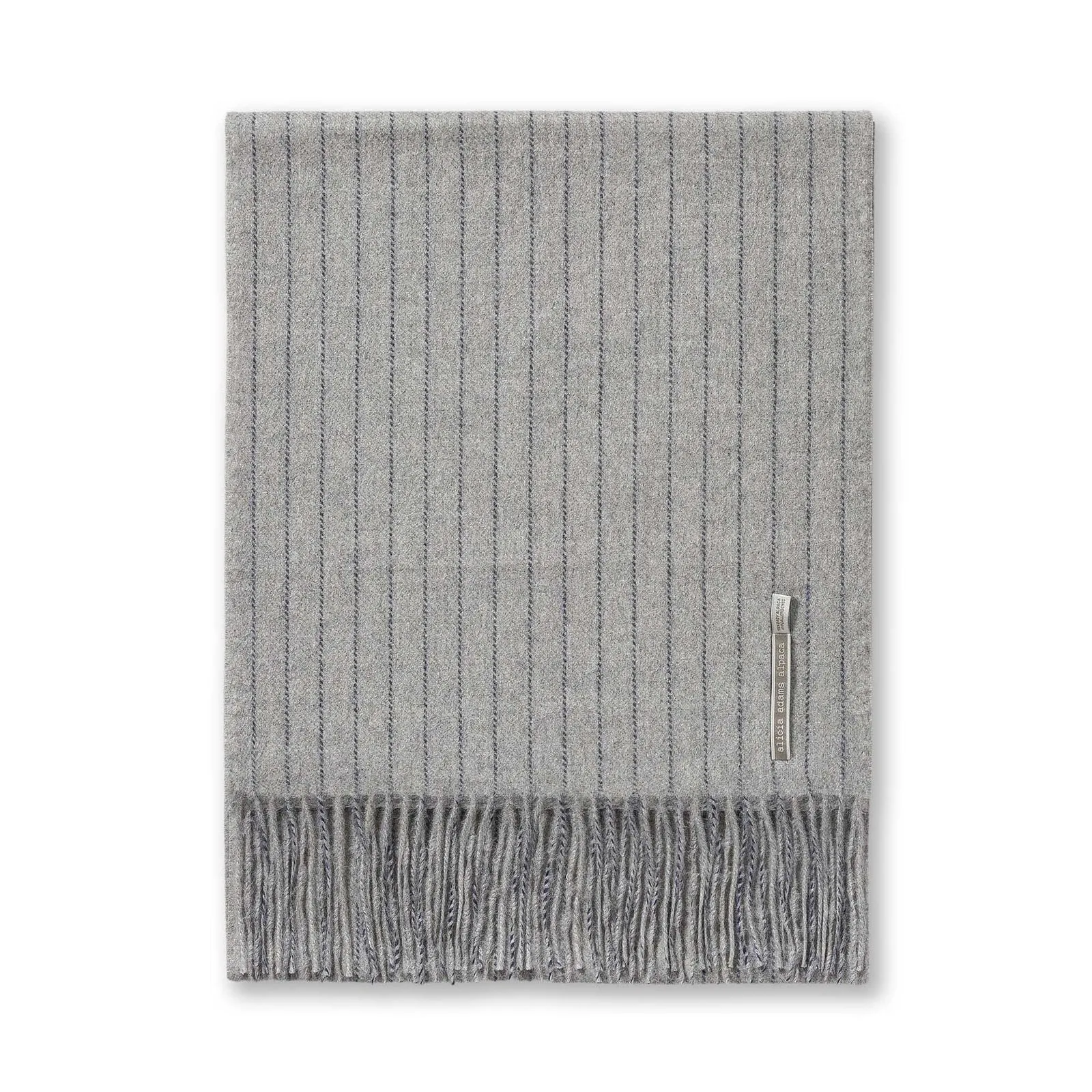 Alpaca Scarf - The “Classic Pinstripe”