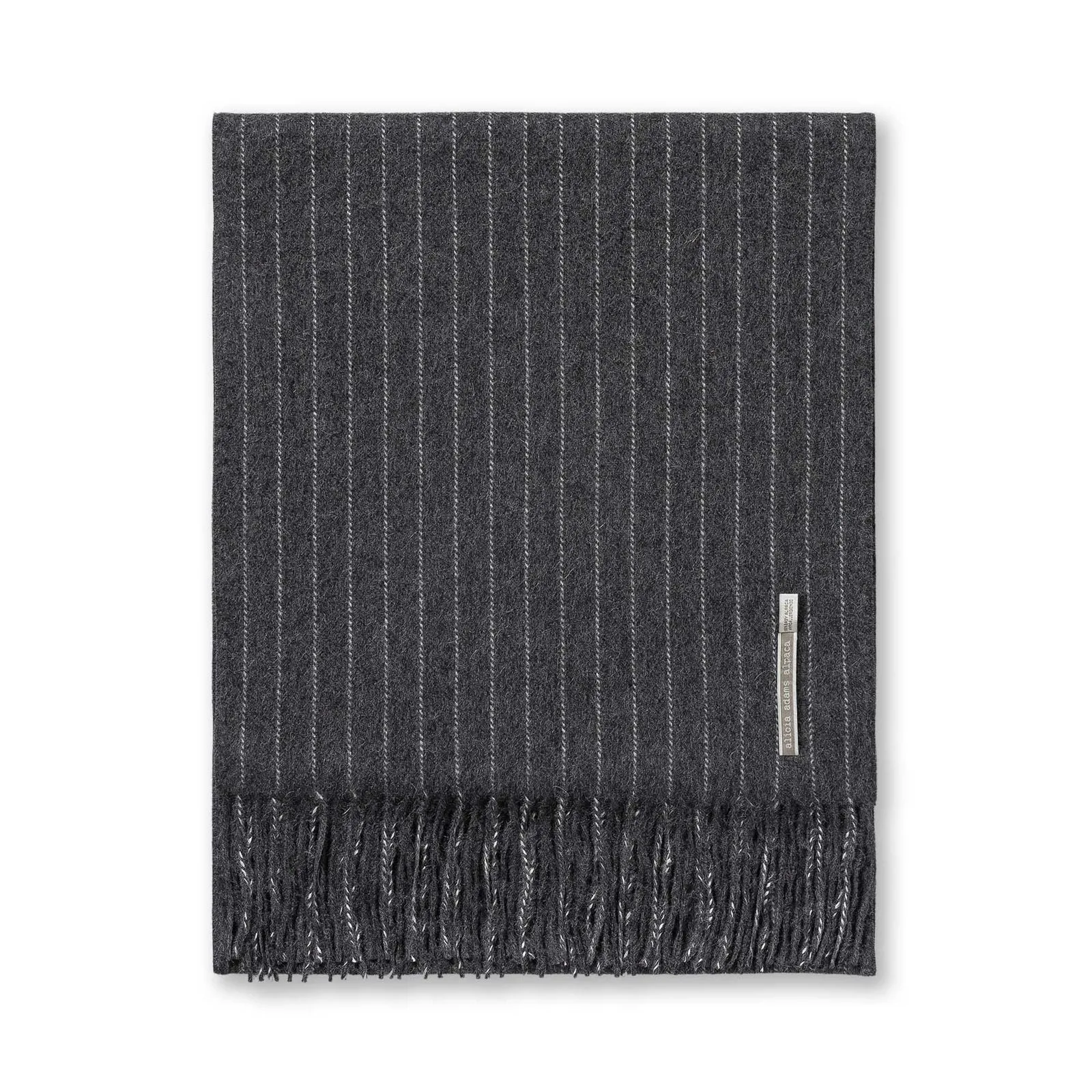 Alpaca Scarf - The “Classic Pinstripe”