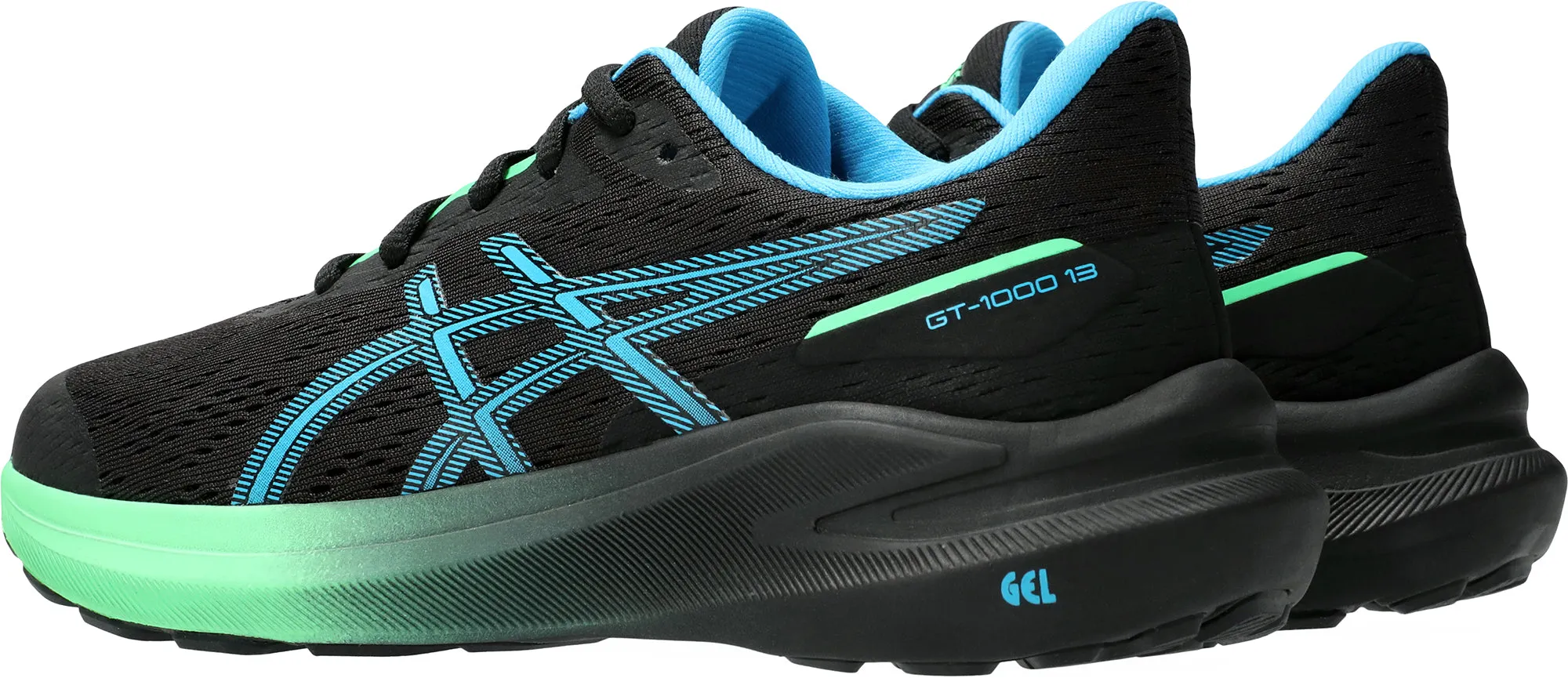 Asics GT 1000 13 GS Junior Running Shoes - Black