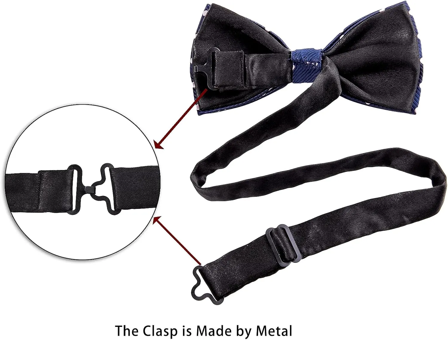AUSKY 8 PACKS Elegant Adjustable Pre-tied Bow Ties for Men Boys (1&4&5&6&8 Pack for option)