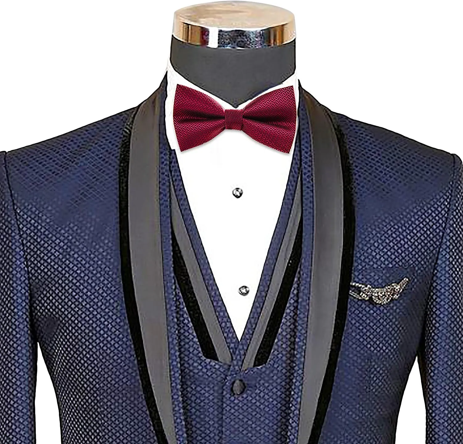 AUSKY 8 PACKS Elegant Adjustable Pre-tied Bow Ties for Men Boys (1&4&5&6&8 Pack for option)