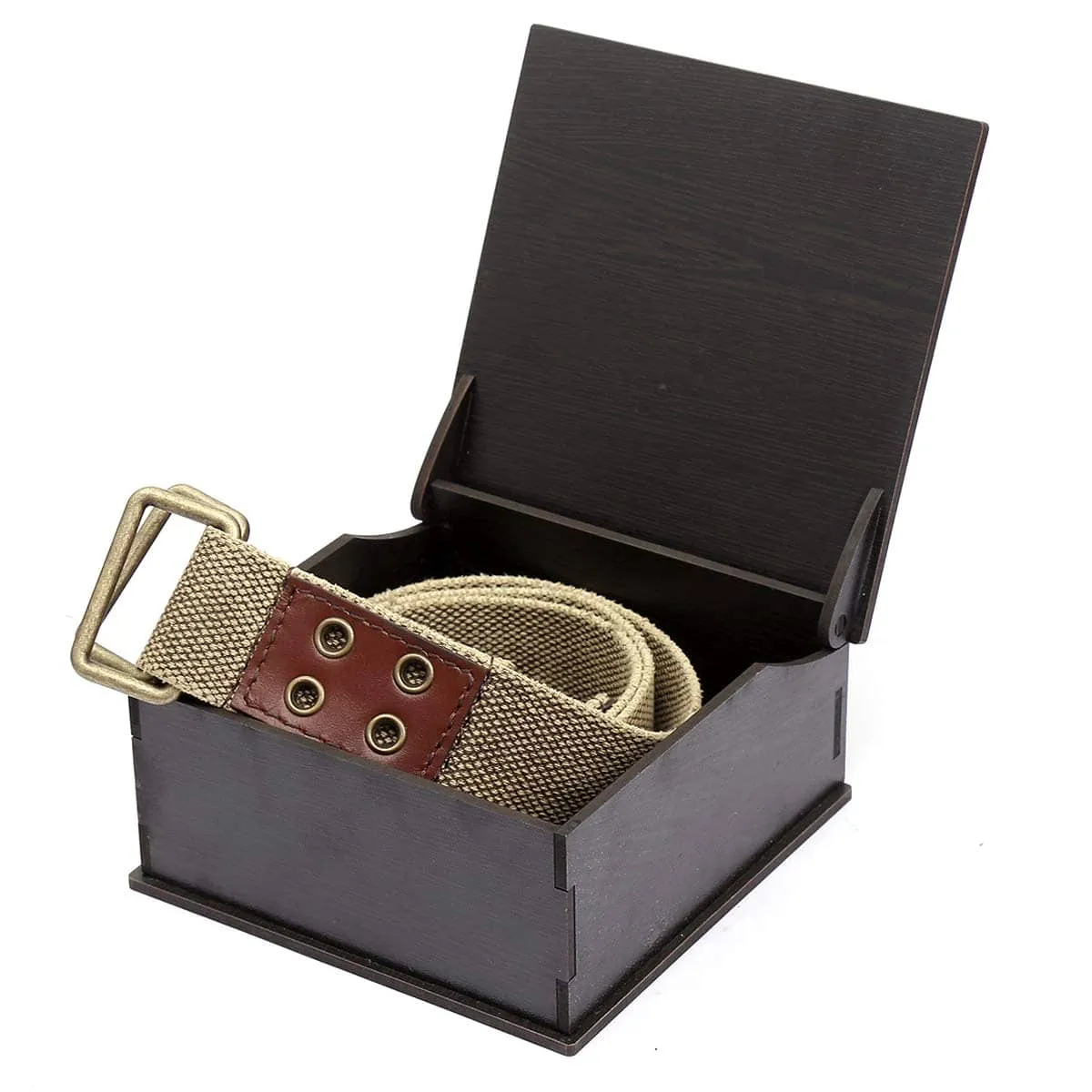 Bacca Bucci Men's Military Style Army Tactical Cotton/canvas Webbing Adjustable Metal Buckle Belt for Men