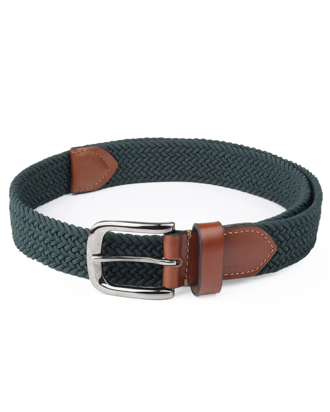 Bacca Bucci Men's Premium Elastic Braided Stretch Belt—Perfect for Golf, Casual, and Everyday Wear
