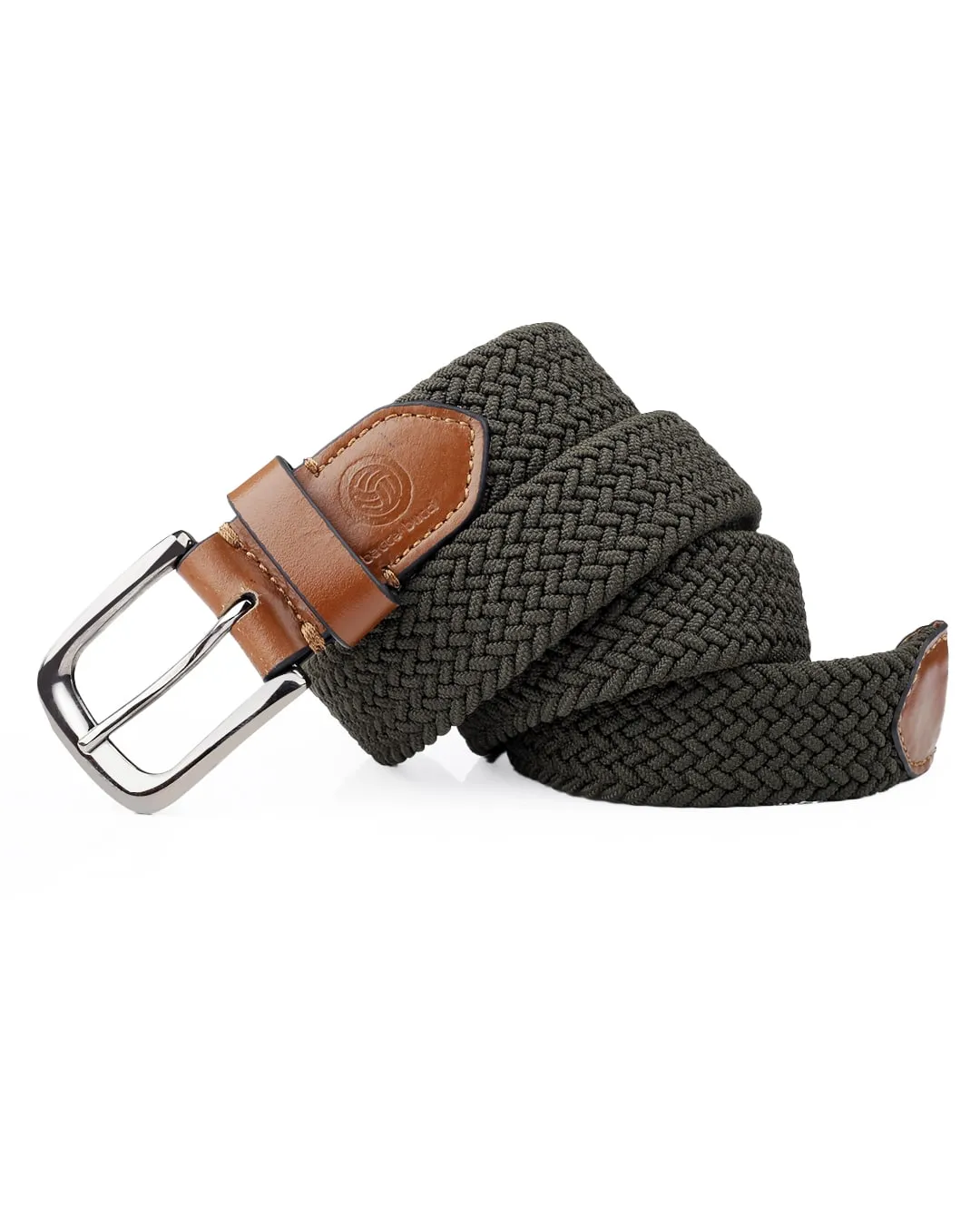 Bacca Bucci Men's Premium Elastic Braided Stretch Belt—Perfect for Golf, Casual, and Everyday Wear