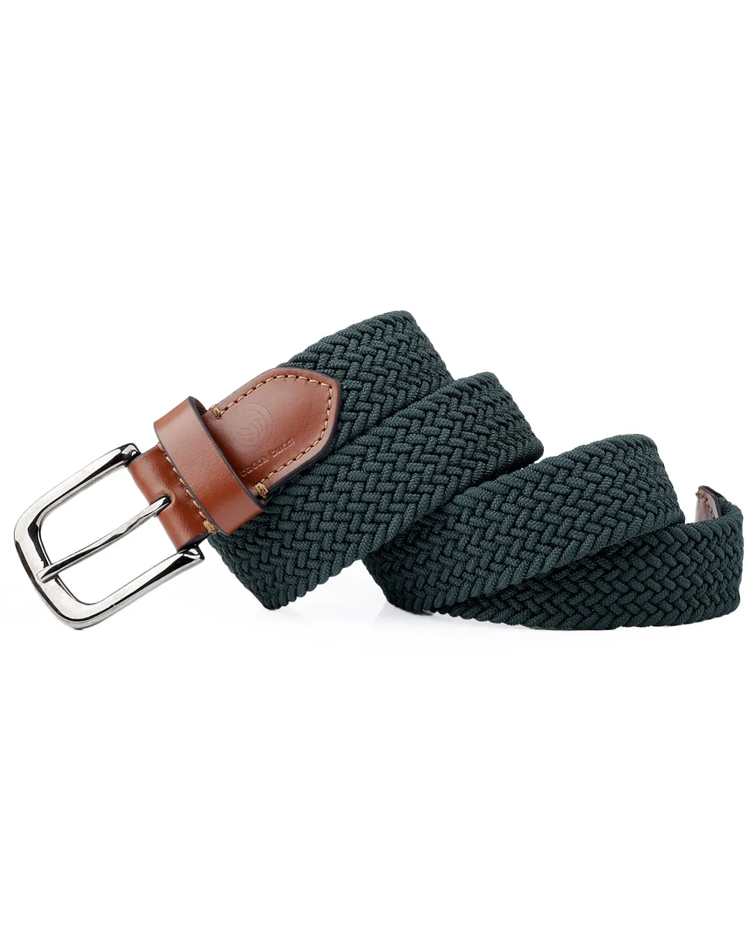 Bacca Bucci Men's Premium Elastic Braided Stretch Belt—Perfect for Golf, Casual, and Everyday Wear