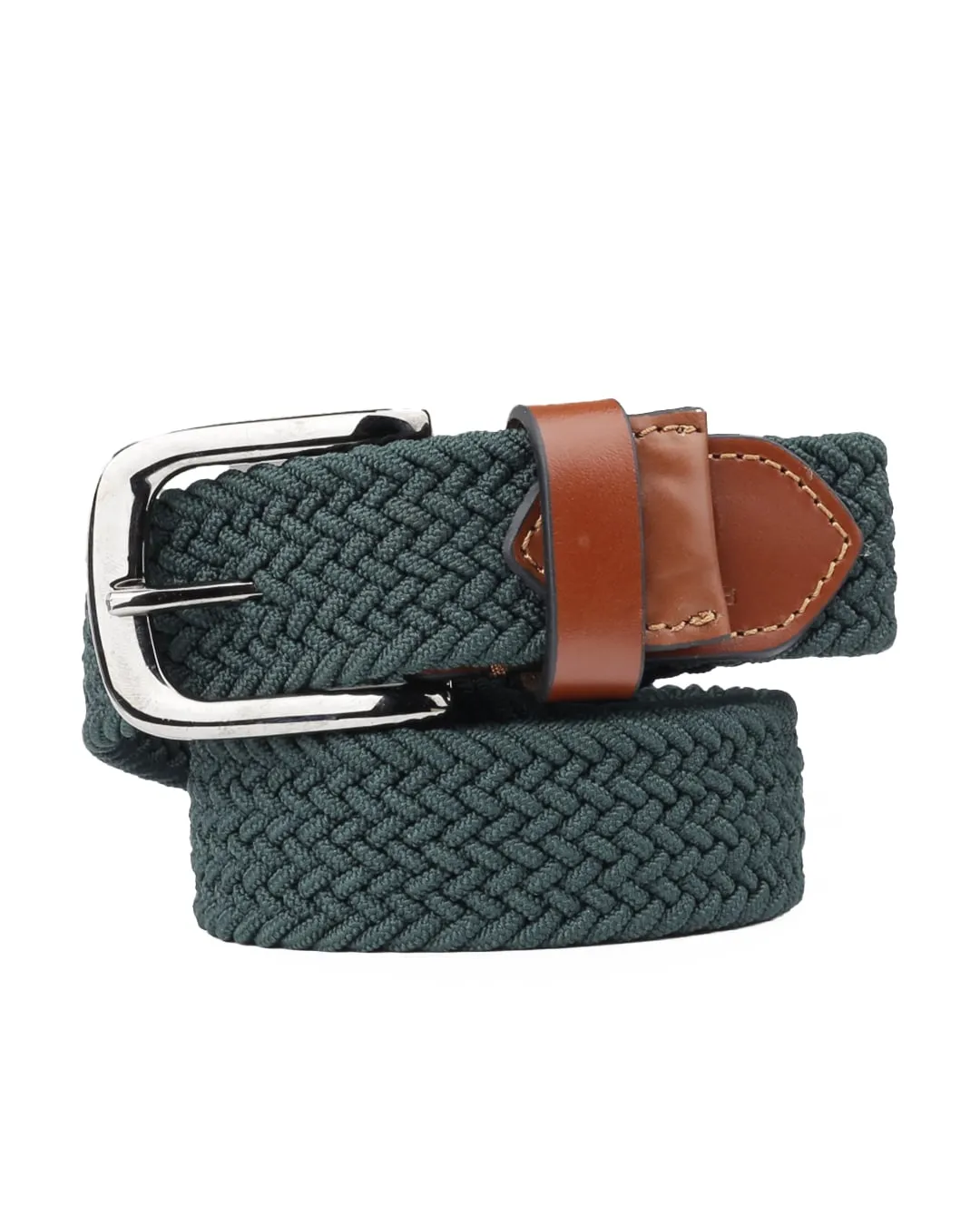 Bacca Bucci Men's Premium Elastic Braided Stretch Belt—Perfect for Golf, Casual, and Everyday Wear