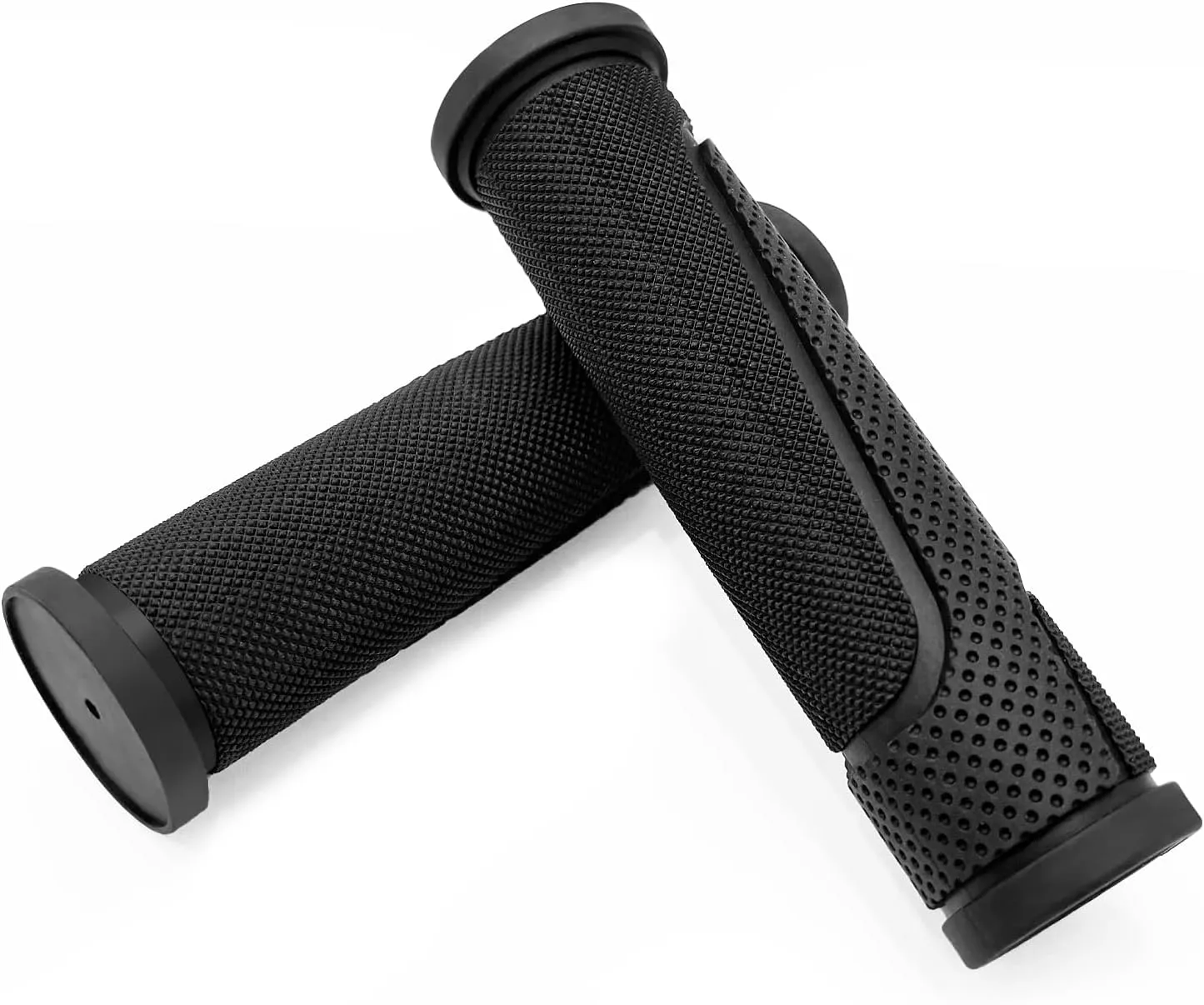 Bike Handlebar Grips, Replacement Bicycle Grips, Bike Handle Bar Wraps for Mountain, MTB, BMX, Beach Cruiser, Kids Bikes, Soft Non-Slip-Rubber Hand Grip Comfortable Ergonomic
