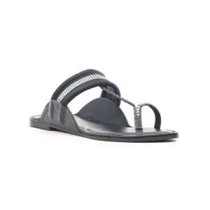Black Casual Chappal CL1258