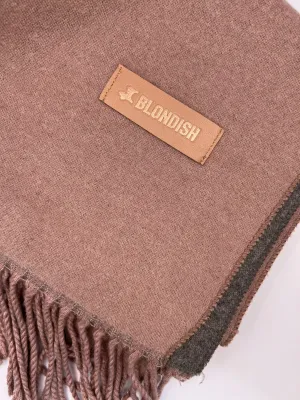 Blondish Grey and Malva Scarf for Women