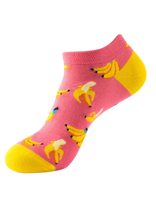 Blue Zone Planet |  "Fruit Print Fun Ankle Socks"