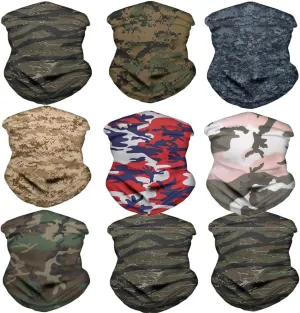 Buybai Balaclava Seamless Headbands Headwear Neck Gaiter Headwrap Sport Sweatband