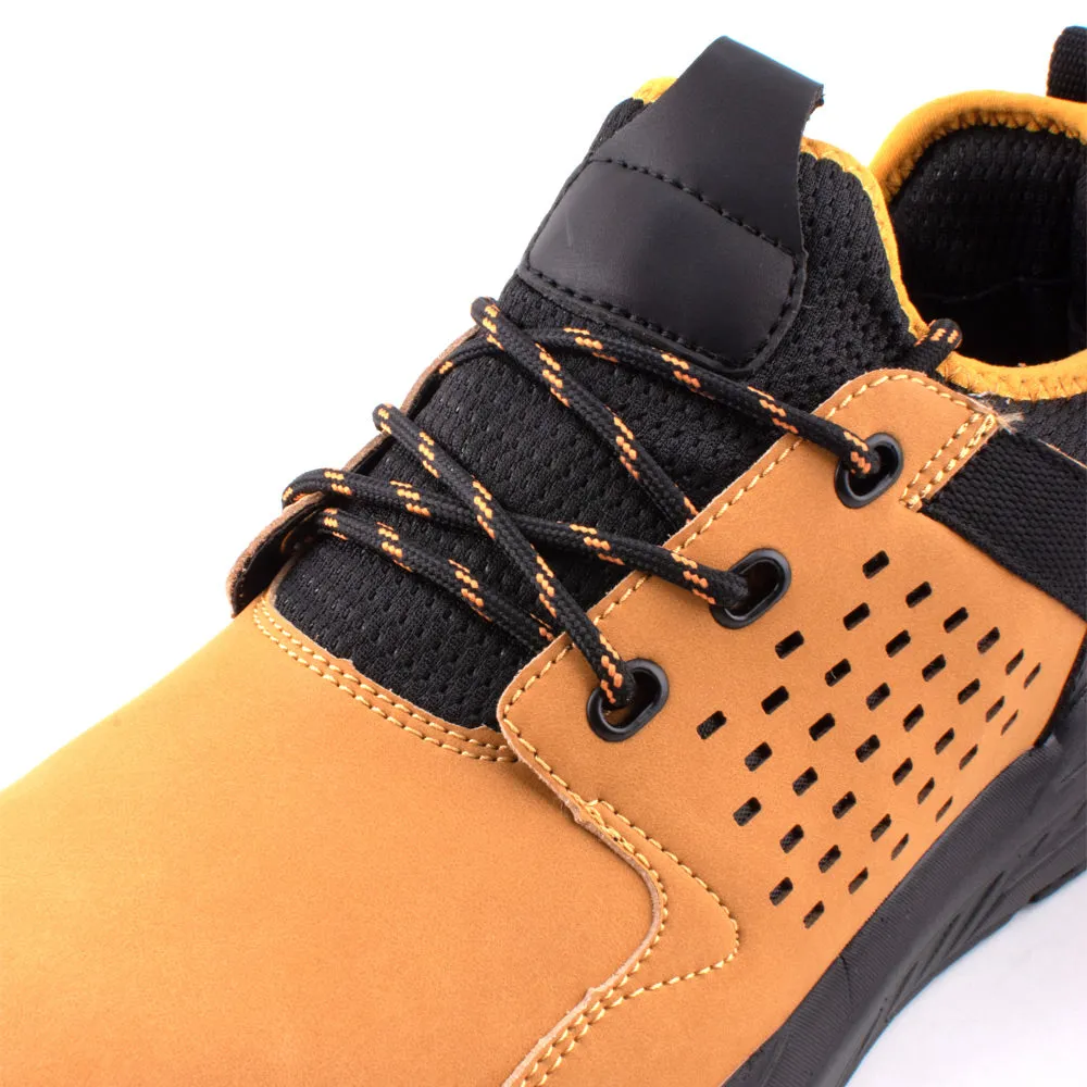 camel active Microfibre Comfortable Sneakers Men Tan NIMBUS 822407-WA1SVC-8 TAN
