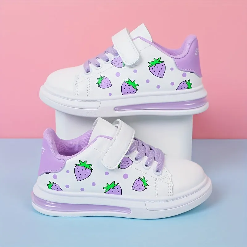 Cartoon Strawberry Low-Top Sneakers – Comfortable & Non-Slip