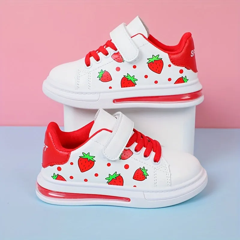 Cartoon Strawberry Low-Top Sneakers – Comfortable & Non-Slip