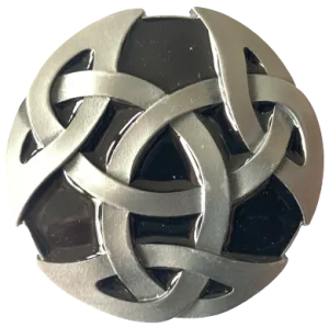 Celtic Design Black Belt Buckle