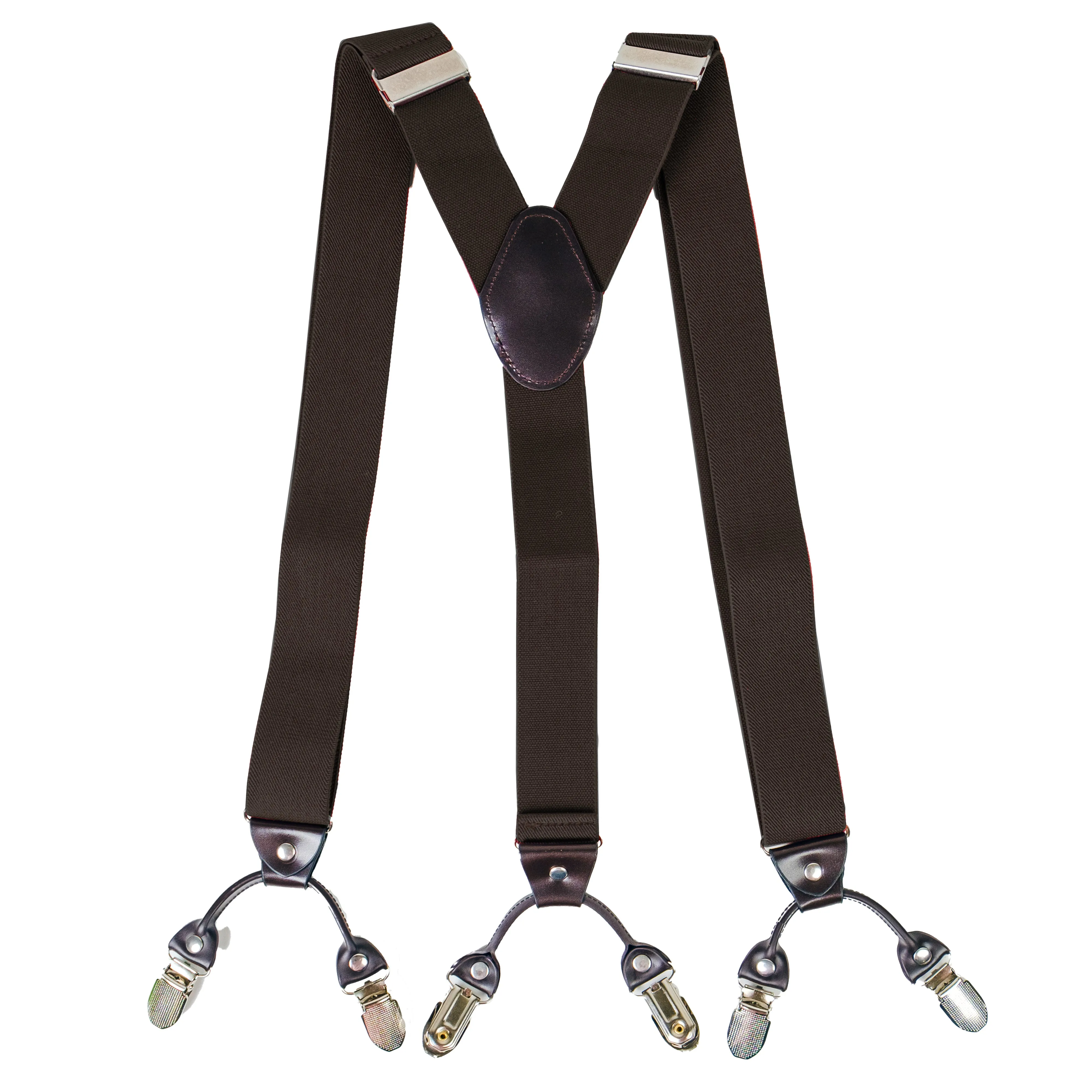 Chokore Stretchy Y-shaped Suspenders with 6-clips (Blue & White)
