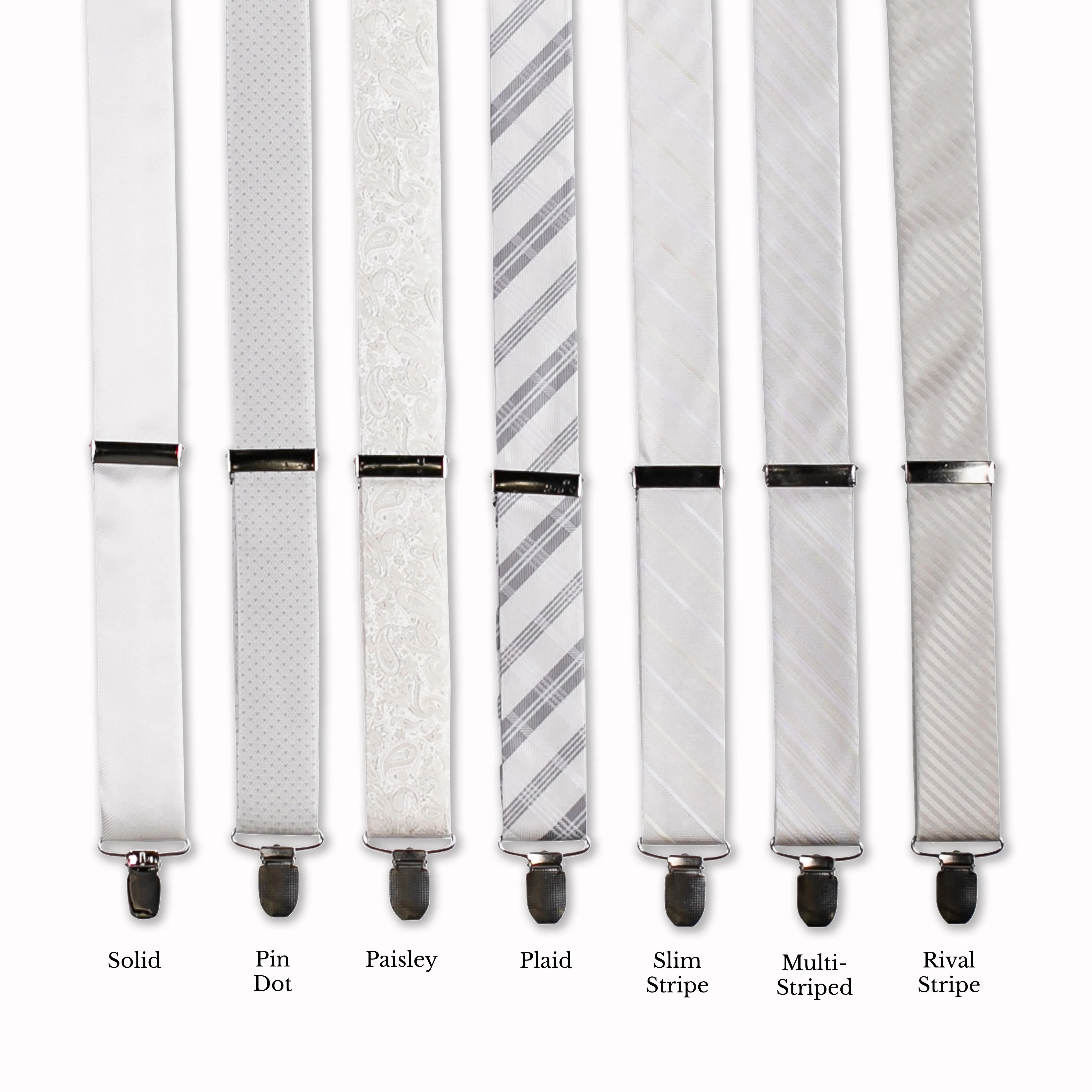 Classic Adjustable Suspenders - Ivory