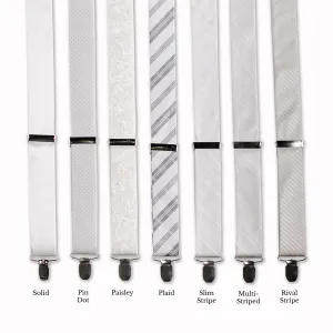 Classic Adjustable Suspenders - Ivory