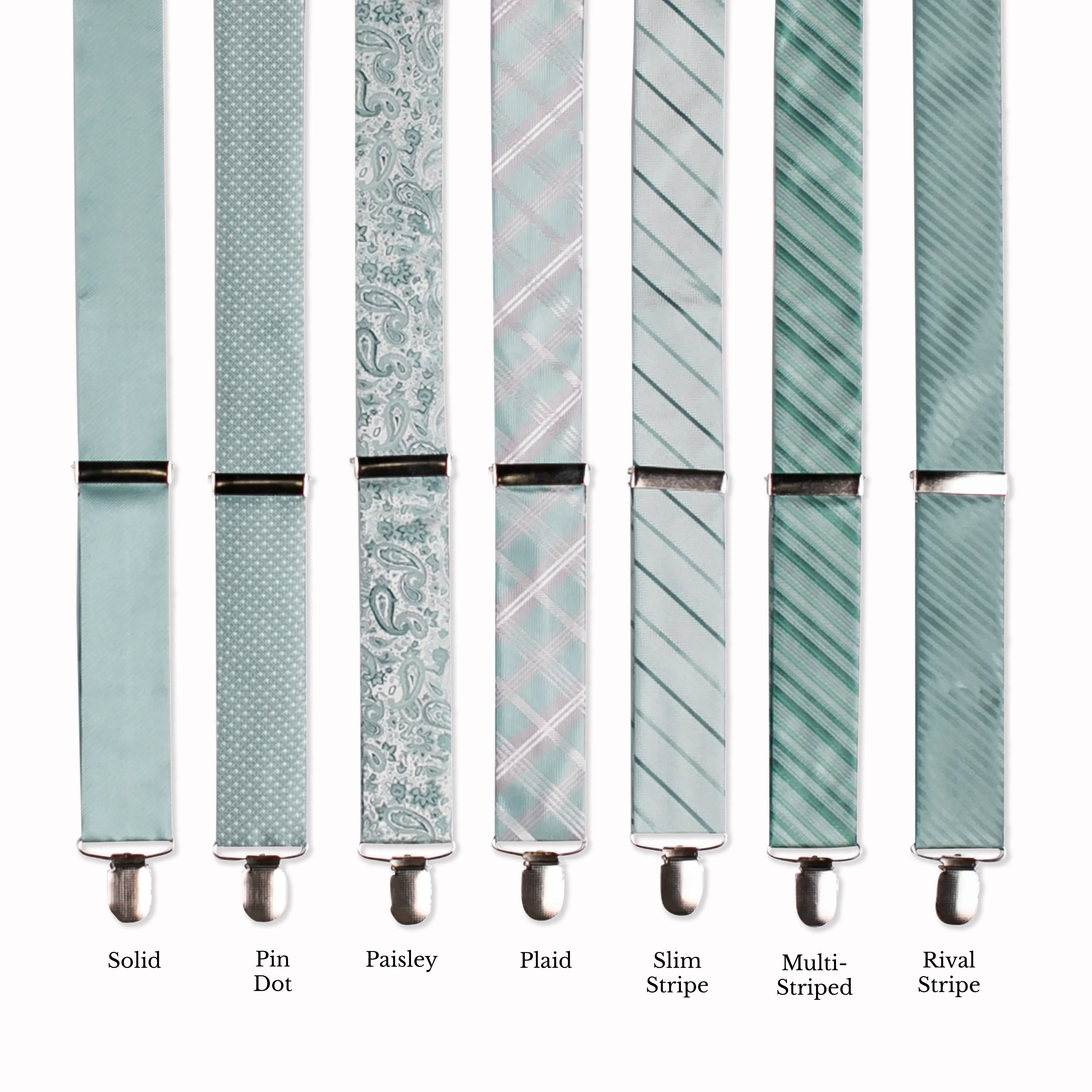 Classic Adjustable Suspenders - Opal