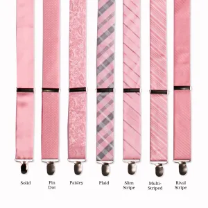 Classic Adjustable Suspenders - Pink