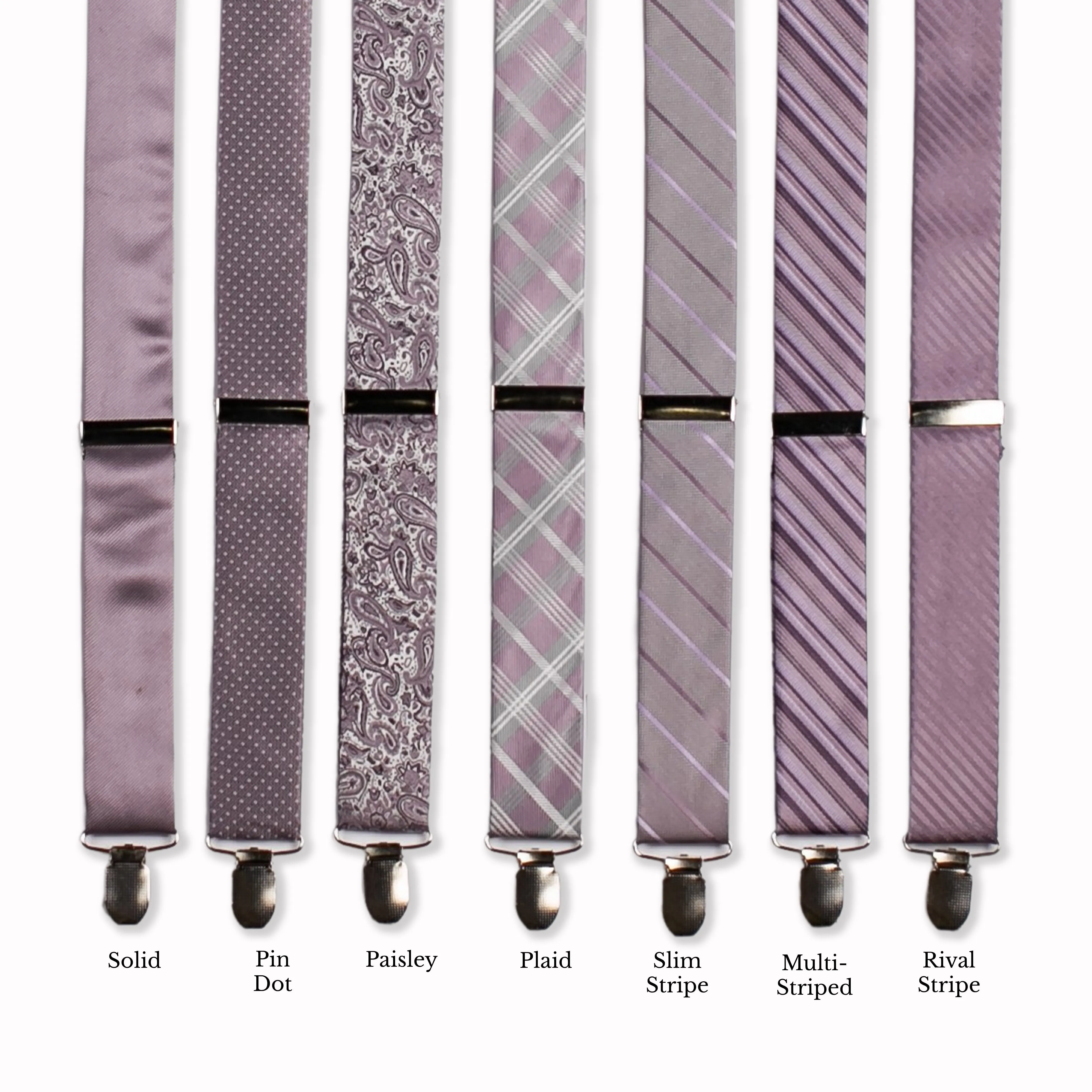 Classic Adjustable Suspenders - Wisteria