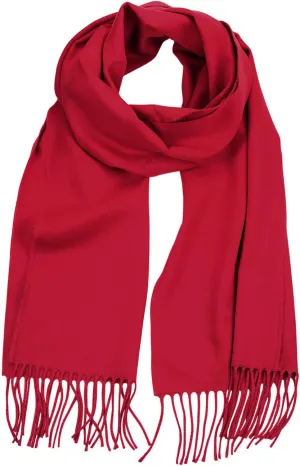 D&Y Unisex Classic Softer Than Cashmere Plain Fringe End Scarf