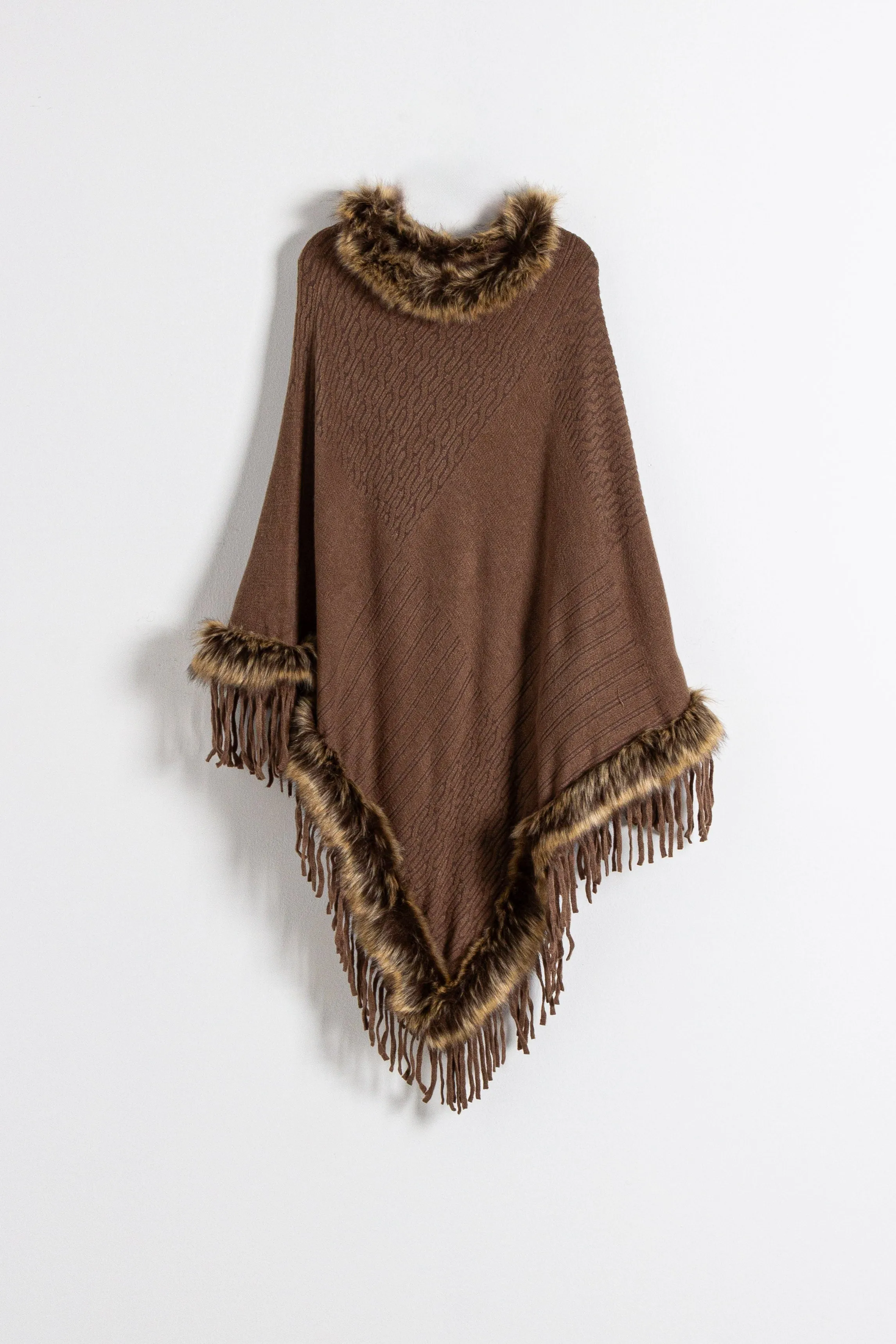 FAUX FUR SHAWL