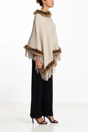 FAUX FUR SHAWL