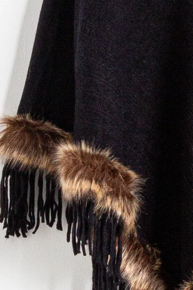 FAUX FUR SHAWL