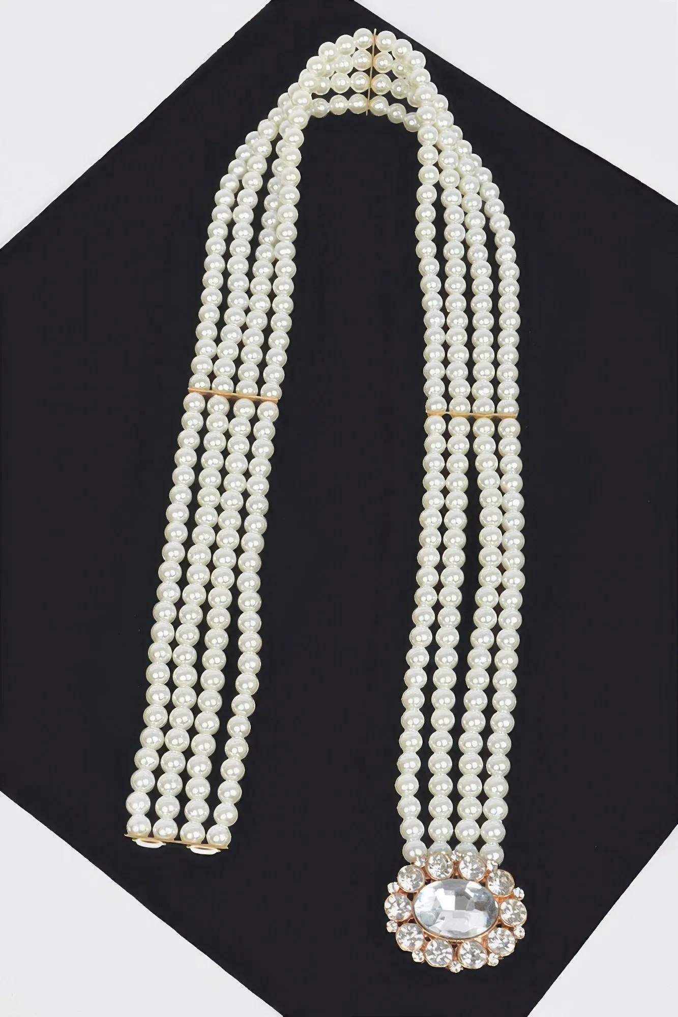 Faux Pearl Stretch Belt