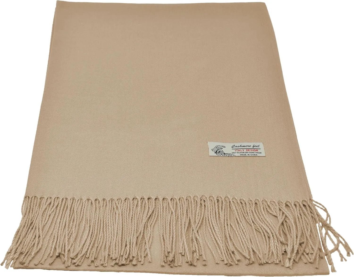 Glory Max Unisex Plain Solid Winter Scarf Cashmere Feel Oversized Soft Warm Shawl Wrap 74"x26"