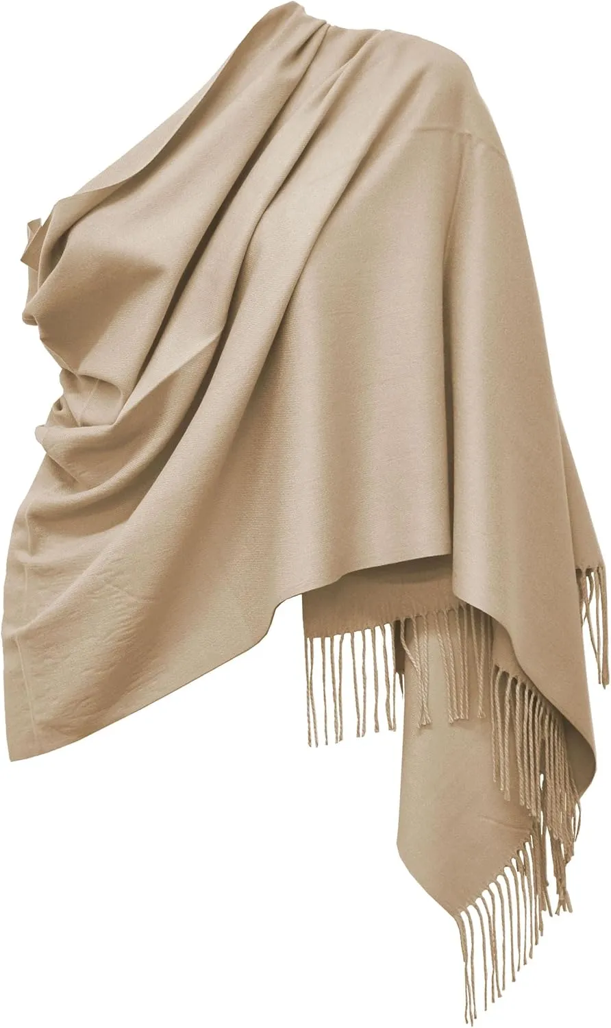 Glory Max Unisex Plain Solid Winter Scarf Cashmere Feel Oversized Soft Warm Shawl Wrap 74"x26"