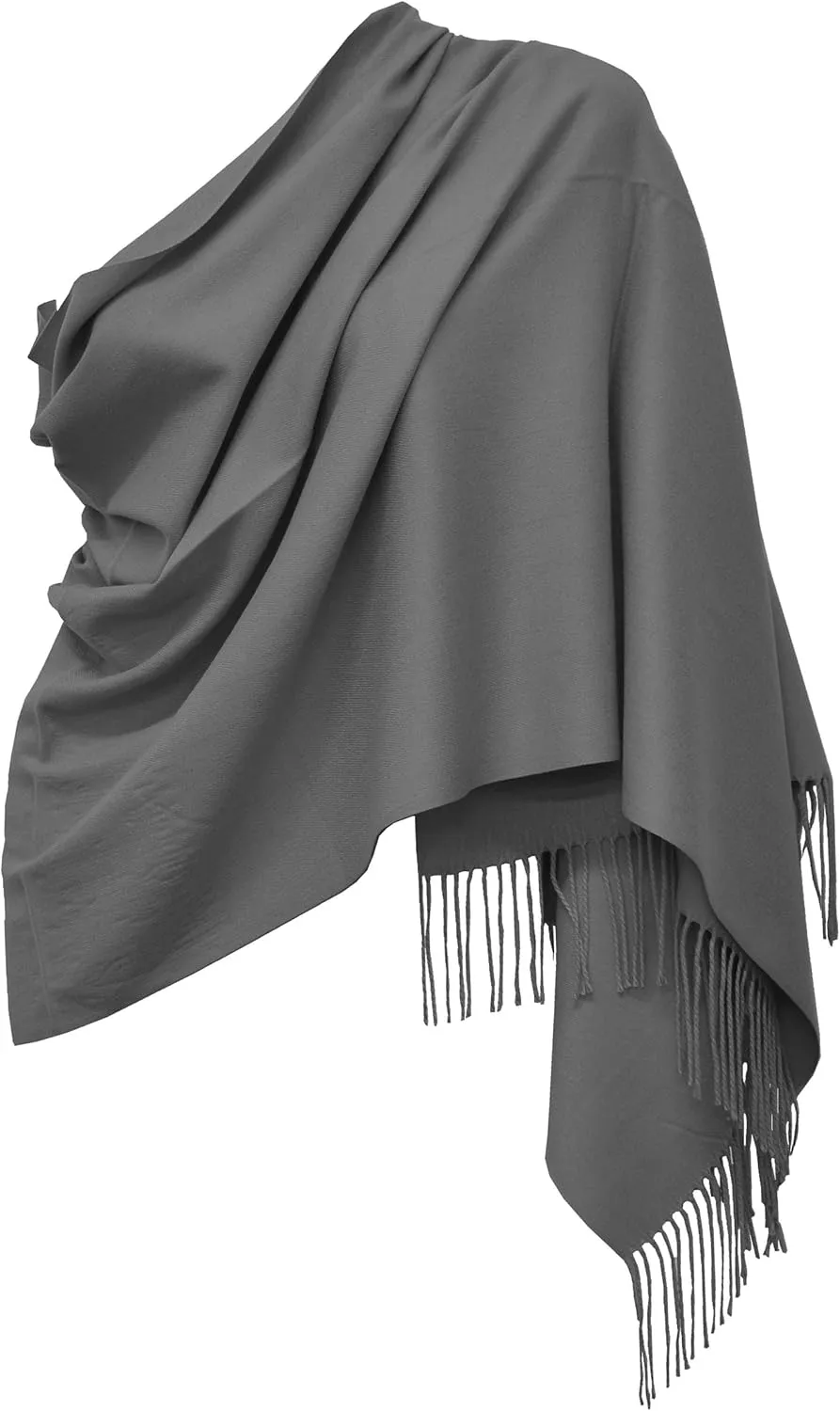 Glory Max Unisex Plain Solid Winter Scarf Cashmere Feel Oversized Soft Warm Shawl Wrap 74"x26"