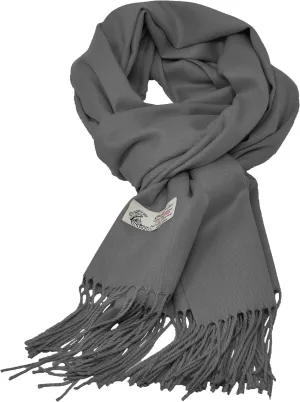 Glory Max Unisex Plain Solid Winter Scarf Cashmere Feel Oversized Soft Warm Shawl Wrap 74"x26"