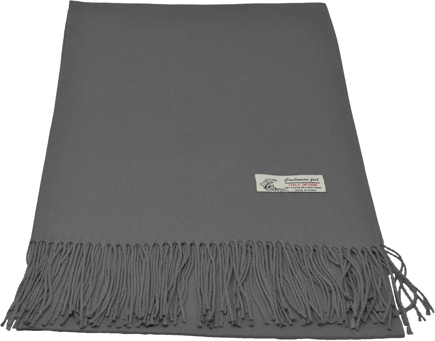 Glory Max Unisex Plain Solid Winter Scarf Cashmere Feel Oversized Soft Warm Shawl Wrap 74"x26"