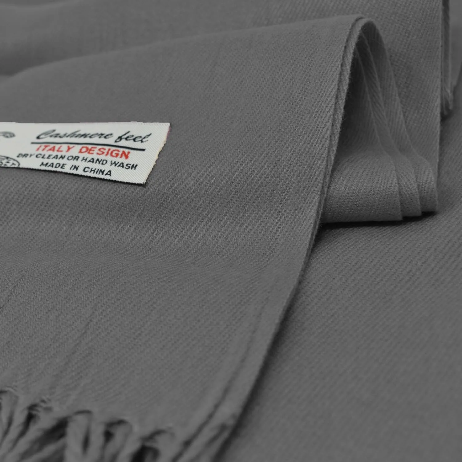 Glory Max Unisex Plain Solid Winter Scarf Cashmere Feel Oversized Soft Warm Shawl Wrap 74"x26"