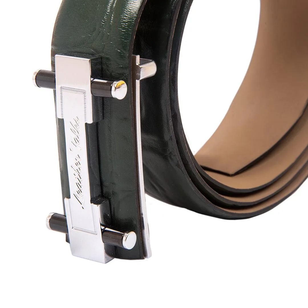 Great Dane | Genuine Leather | Pure Leather Belt for Men | Color: Green