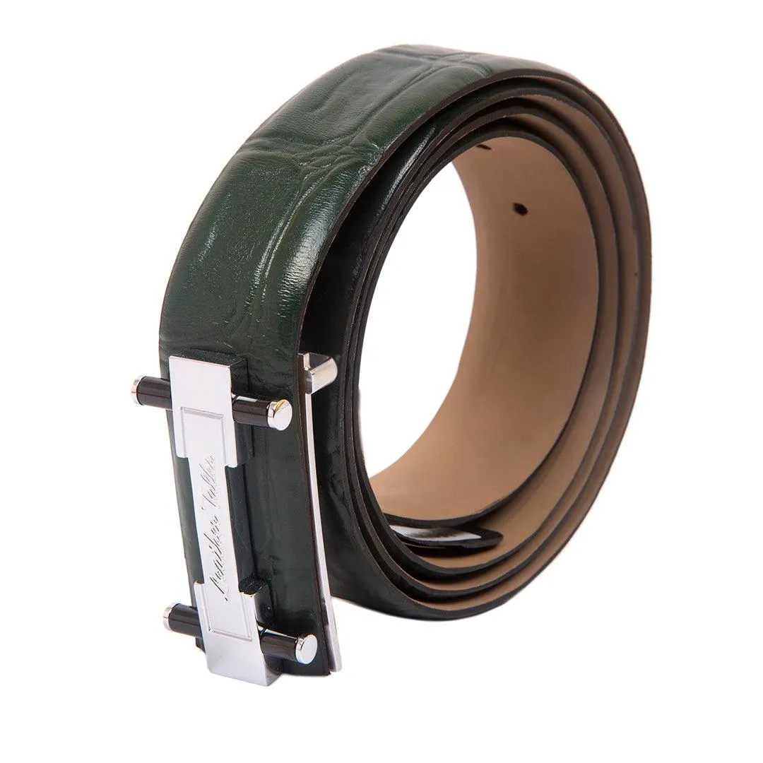 Great Dane | Genuine Leather | Pure Leather Belt for Men | Color: Green