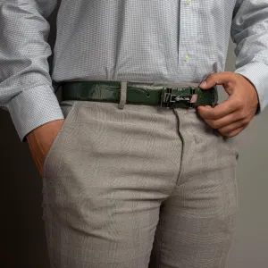 Great Dane | Genuine Leather | Pure Leather Belt for Men | Color: Green
