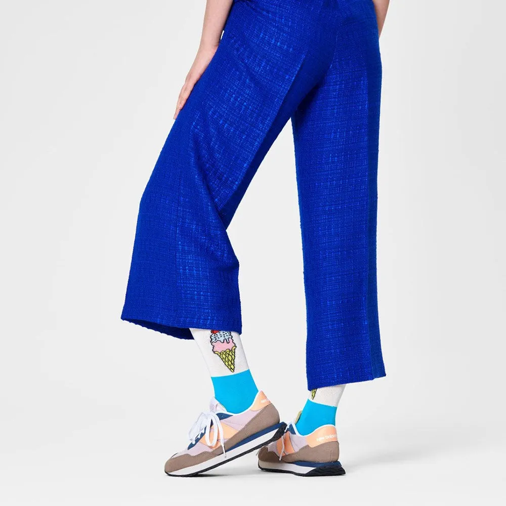Happy Socks: Ice Cream White Blue
