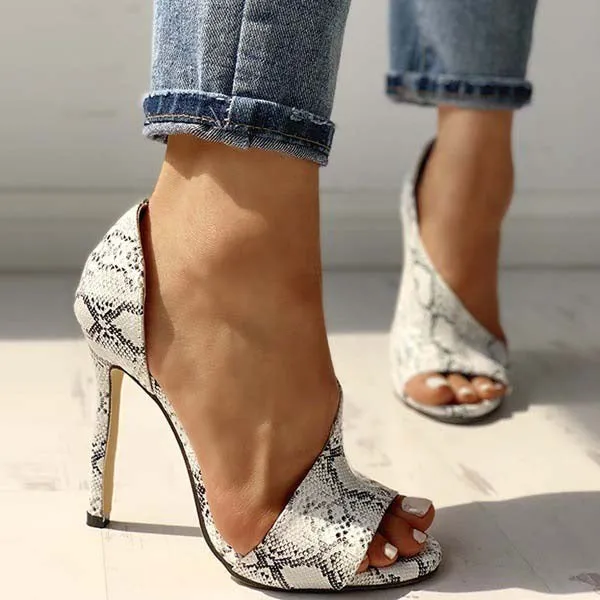 Heel High Heel Peep Toe Dress Sandals