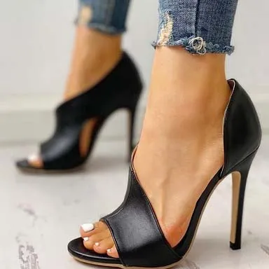Heel High Heel Peep Toe Dress Sandals