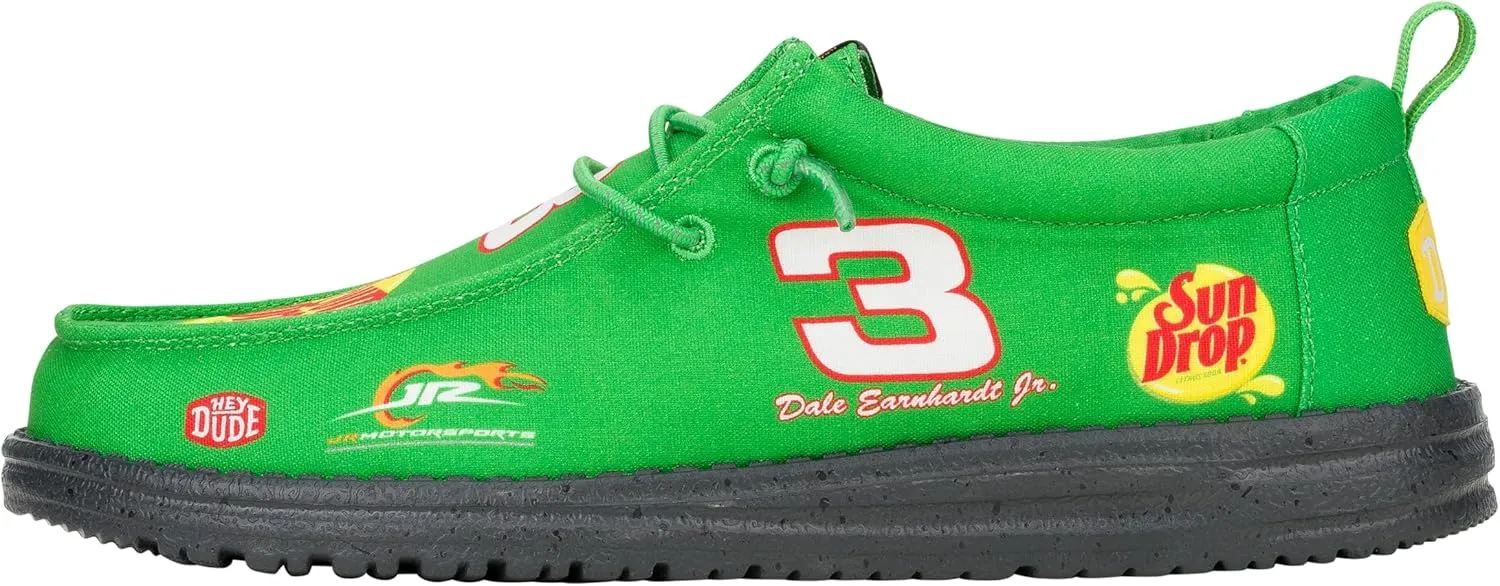 HEYDUDE X NASCAR, Men's Slip-on Loafers, Comfortable & Light-Weight