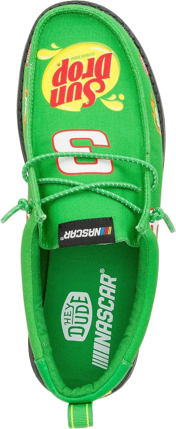 HEYDUDE X NASCAR, Men's Slip-on Loafers, Comfortable & Light-Weight