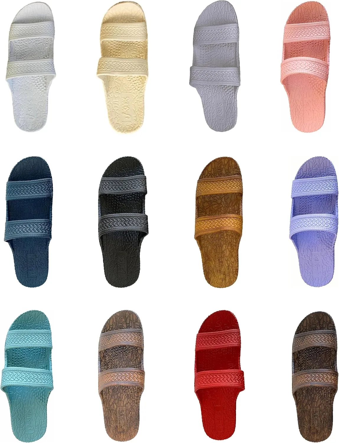 J-Slips Sandals for Women and Men - Comfortable Jesus Jandals for Beach - Waterproof Hawaiian Slides in 12 Colors, Sandalias