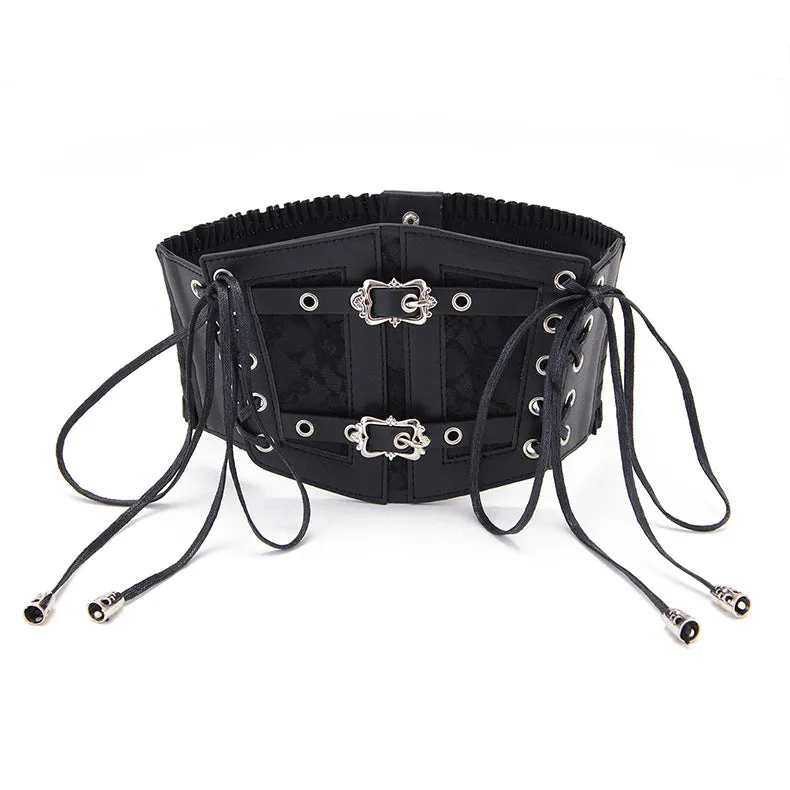 KalonBd Lace Strap Leather Belt