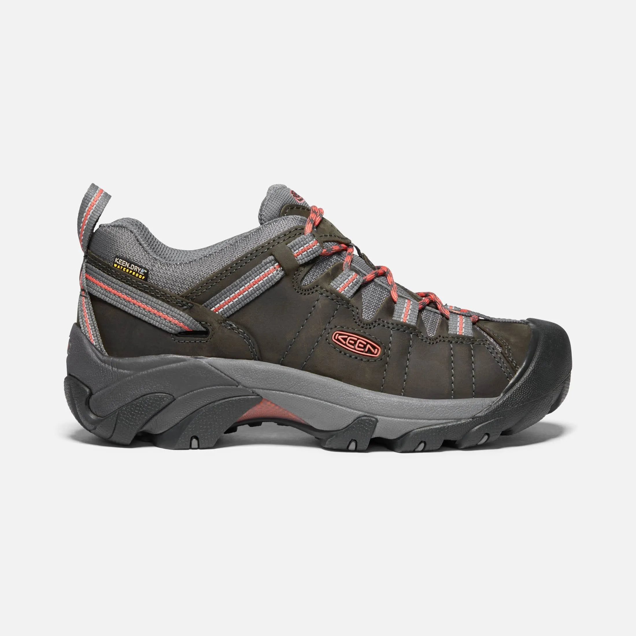 Keen Women's Targhee II Waterproof Shoes- Magnet/ Coral