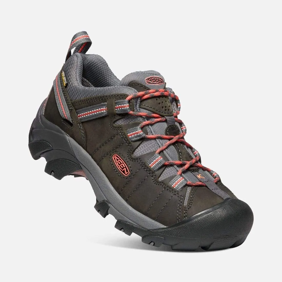 Keen Women's Targhee II Waterproof Shoes- Magnet/ Coral